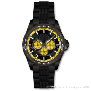 6hands Silicone Military Army Sport Wrist Watch